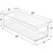 Sorbus Small Clear Kitchen & Fridge Storage Bins